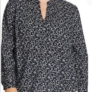 Vince Camuto Vines Top, Blue. New w/tags. 3X